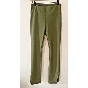 Calla womens olive streamlined athletic tights sz med